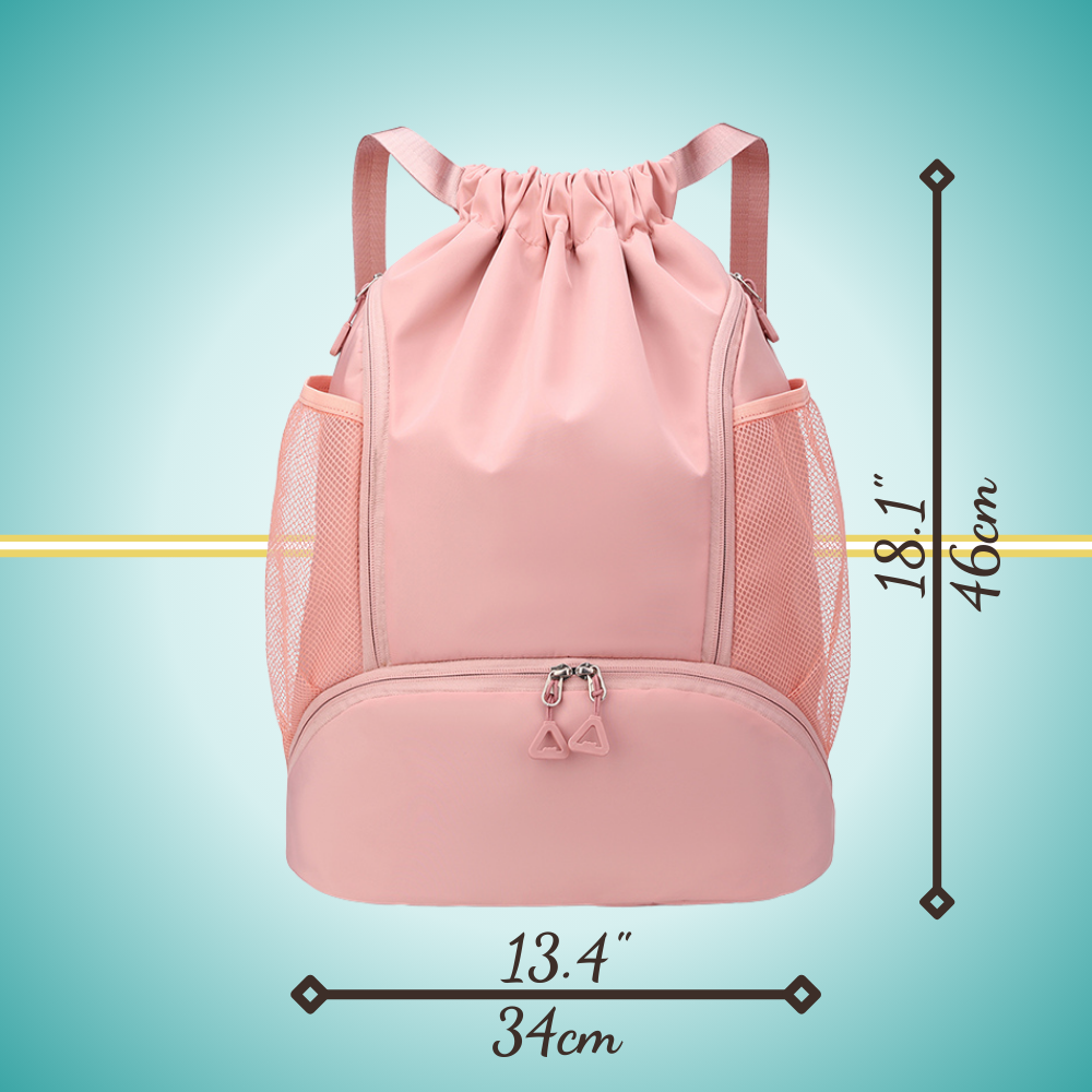 Pickleball Backpack with Shoe Department pink