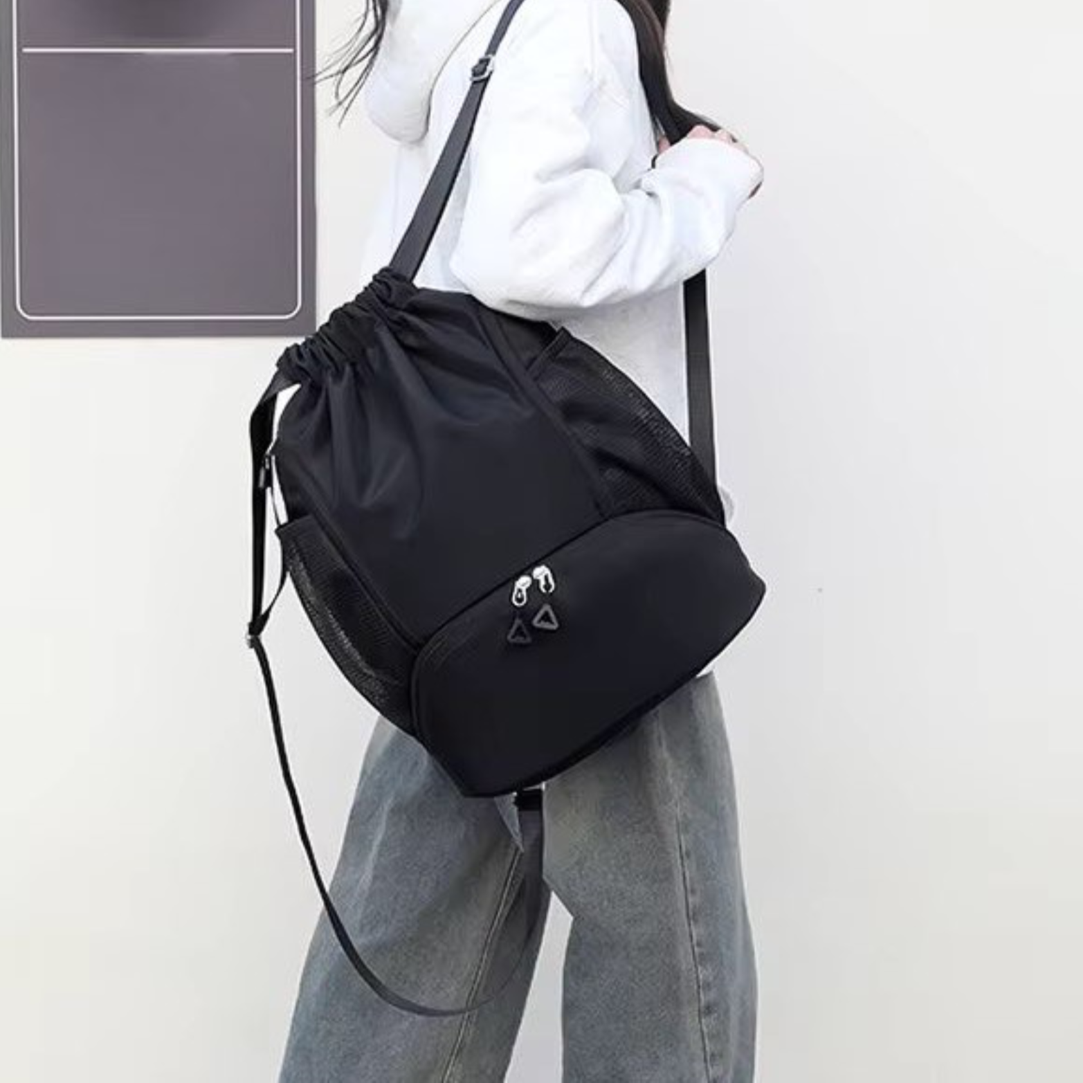 Pickleball Backpack with Shoe Department Black