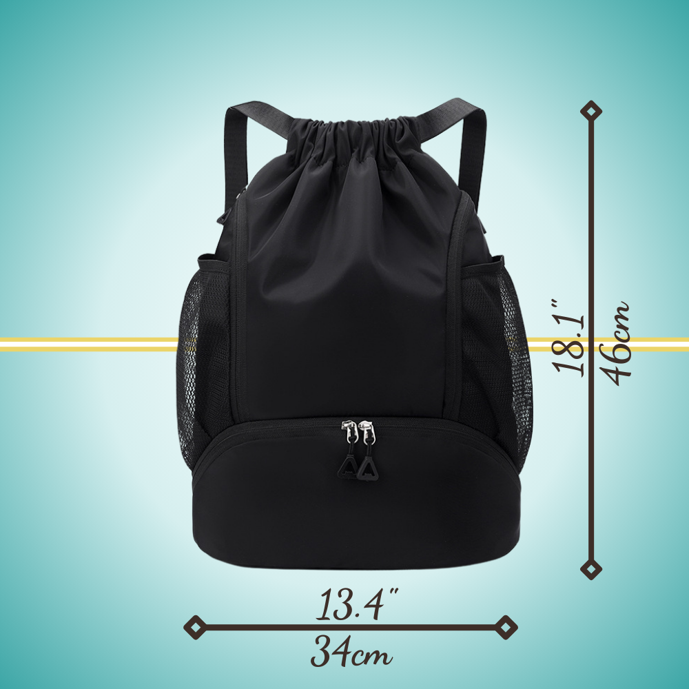 Pickleball Backpack with Shoe Department Black