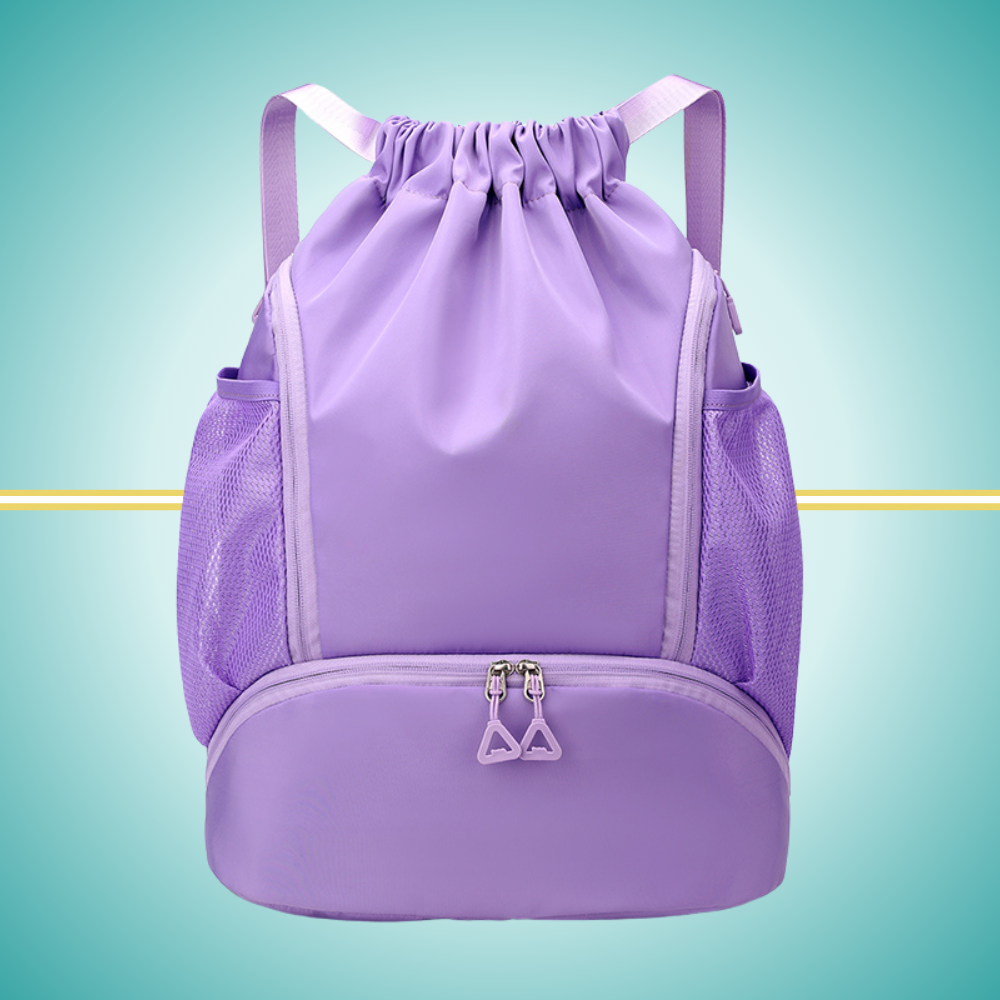 Pickleball Backpack with Shoe Department purple