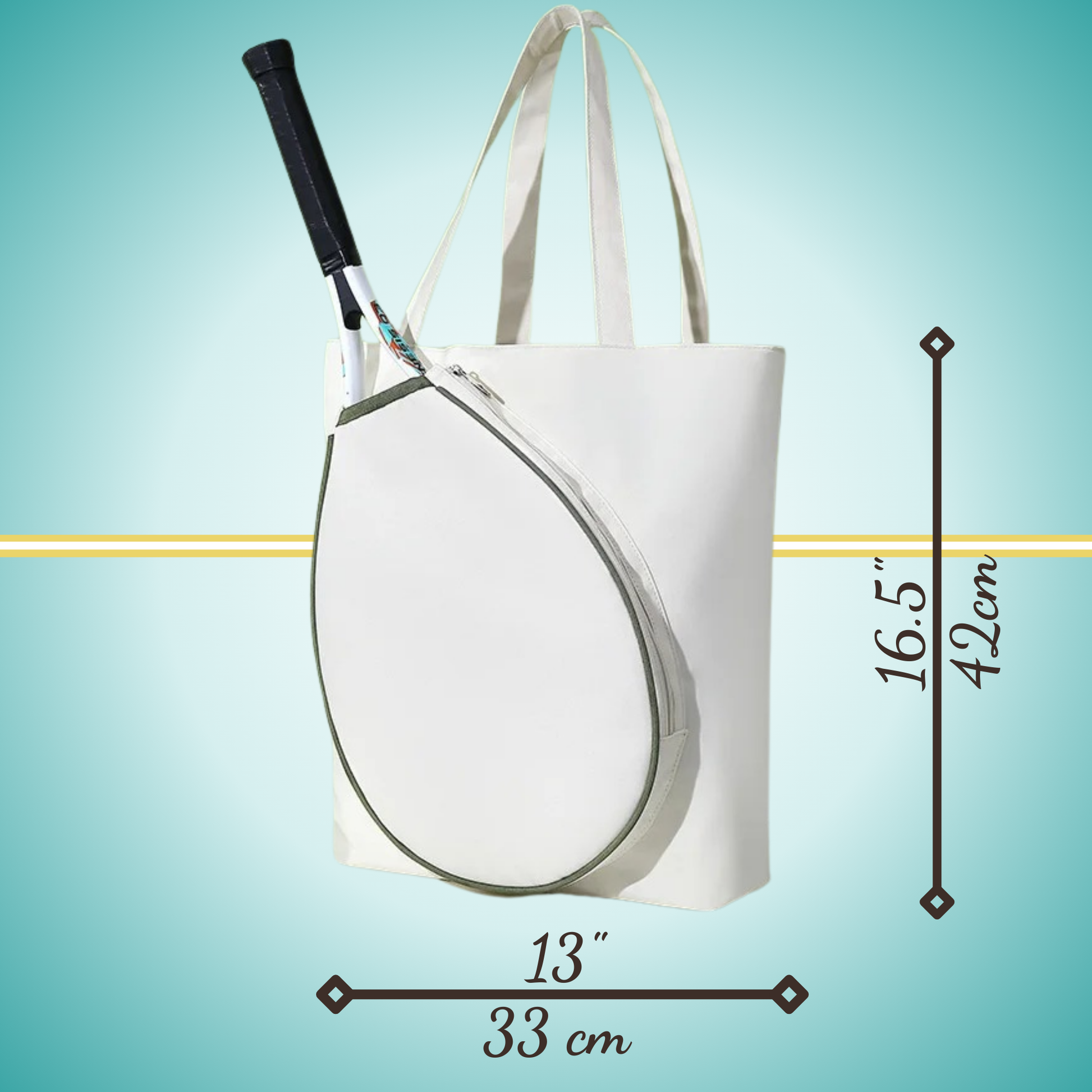 Canvas tennis bag racket bag