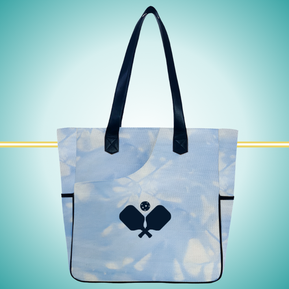 Premium Canvas Pickleball Tote Bag for Women with Two-Paddle Capacity Front Cover - Stylish Pickleball Gear Bag