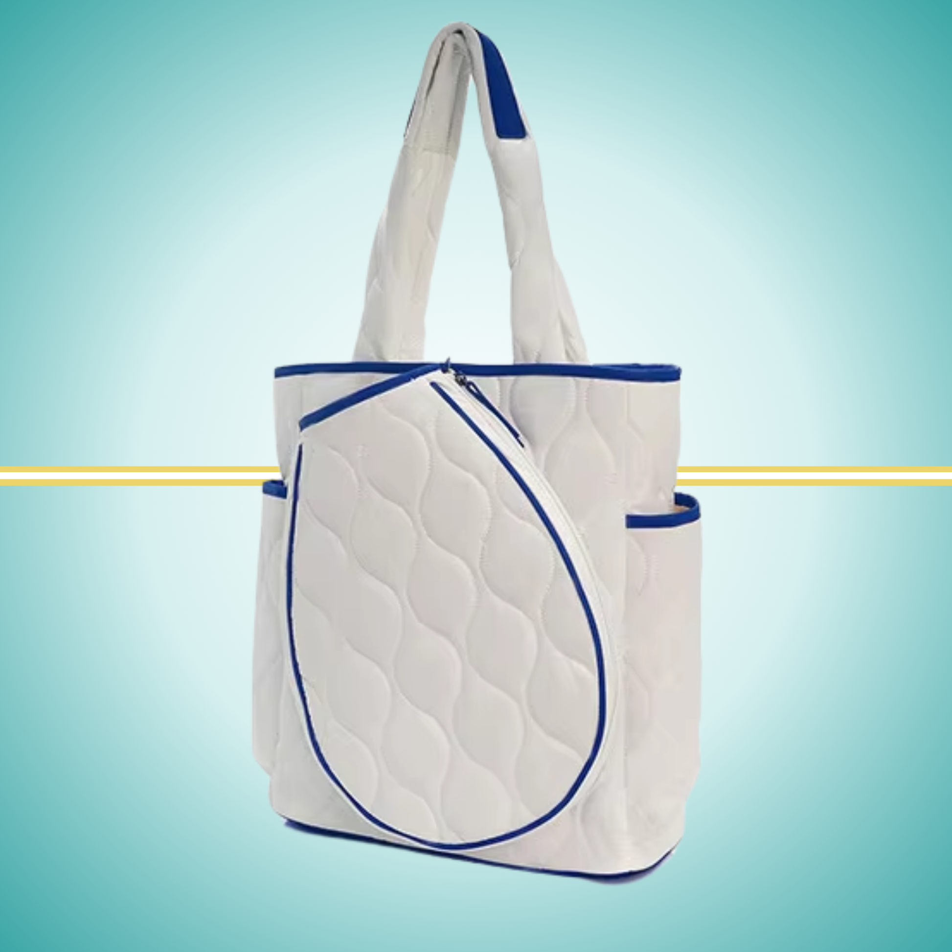 tennis convertible backpack for women with racket case white