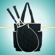 tennis convertible backpack for women with racket case black