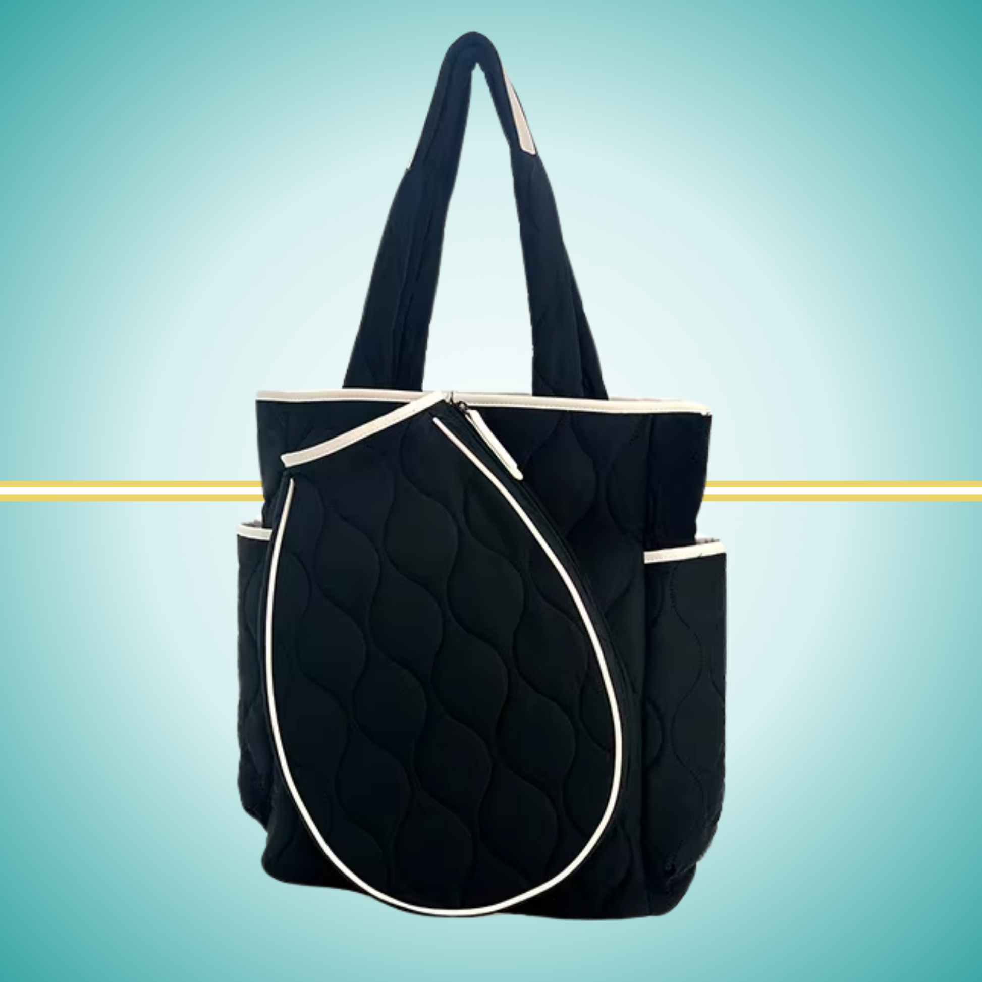 tennis convertible backpack for women with racket case black