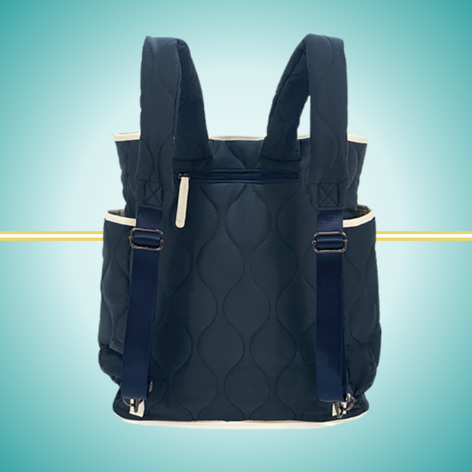 tennis convertible backpack for women with racket case navy