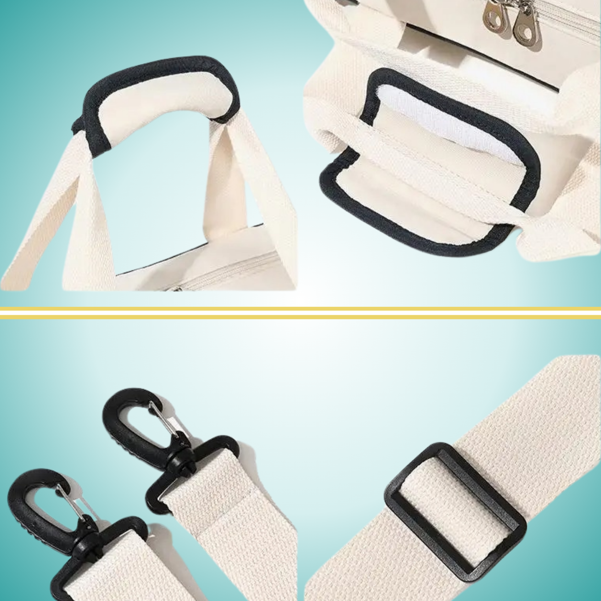 Tennis Convertible Bag for Women: Transforms from tote to crossbody racket bag, white style